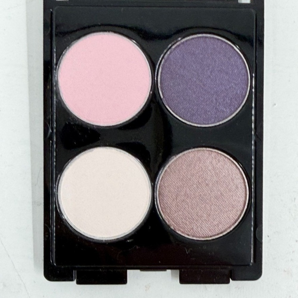 VTG Lancome Colour Focus Eyeshadow Quad Mini Pink Purple Travel Discontinued